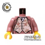 LEGO Mini Figure Torso Pink Suit Torso