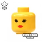 LEGO Mini Figure Heads Eyelashes