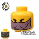 LEGO Mini Figure Heads Purple Veil