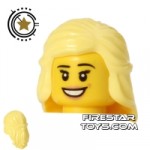 LEGO Hair Long with Braid Bright Light Yellow