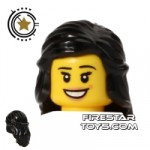 LEGO Hair Long with Braid Black