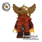 LEGO Castle Fantasy Era Dwarf Red Beard Gold Helmet With Wings