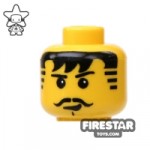 LEGO Mini Figure Heads Moustache
