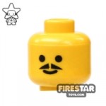LEGO Mini Figure Heads Pointed Moustache