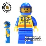 LEGO City Mini Figure Coast Guard ATV Driver