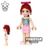 LEGO Friends Mini Figure Mia Bright Pink Layered Skirt