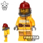 LEGO City Mini Figure Fireman Orange Suit and Airtanks 1