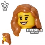 LEGO Hair Long over Shoulder Medium Dark Flesh