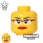 LEGO Mini Figure Heads Glasses Smile/Scared