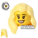 LEGO Hair Long over Shoulder Bright Light Yellow