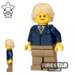 LEGO City Mini Figure Businessman Pinstriped Jacket