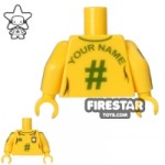 Custom Design Torso Personalised Brazil Football Shirt Customise Your Own