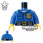 LEGO Mini Figure Torso Blue Police Shirt