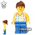 LEGO City Mini Figure Blue Legs And Star Top