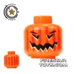 LEGO Mini Figure Heads Evil Pumpkin