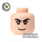 LEGO Mini Figure Heads Flesh Thick Eyebrows
