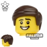 LEGO Hair Side Parting Dark Brown