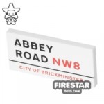 Printed Tile 2×4 Abbey Road Street Sign
