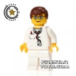 LEGO City Mini Figure Doctor Brown Hair