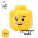 LEGO Mini Figure Heads Moustache and Scar