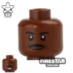 LEGO Mini Figure Heads Smile/Scared with Moustache