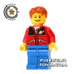 LEGO City Mini Figure Male Space Logo Top