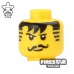 LEGO Mini Figure Heads Sideburns and Moustache