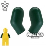 LEGO Mini Figure Arms Pair Dark Green