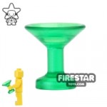 BrickForge Champagne Sipping Glass Trans Green