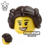 LEGO Hair Princess Leia Dark Brown
