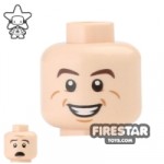 LEGO Mini Figure Heads Ray Stantz Smile / Scared