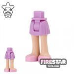LEGO Friends Mini Figure Legs Lavender Skirt and Pink Shoes