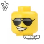 LEGO Mini Figure Heads Sunglasses and Grin