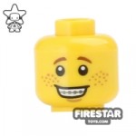 LEGO Mini Figure Heads Freckles and Braces