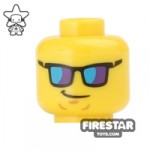 LEGO Mini Figure Heads Mirror Sunglasses