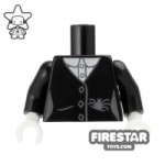 LEGO Mini Figure Torso Goth Black Jacket