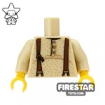 LEGO Mini Figure Torso Prospector Shirt and Braces