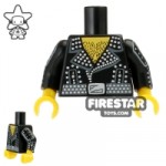 LEGO Mini Figure Torso Rock Star Leather Jacket