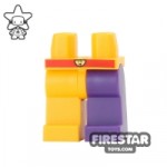 LEGO Mini Figure Legs Jester Orange and Purple