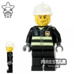 LEGO City Mini Figure  Fireman With Heavy Eyebrows
