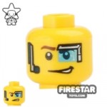 LEGO Mini Figure Heads Eye Visor and Headset