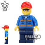 LEGO City Mini Figure Cap and Sunglasses