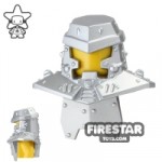 LEGO Helmet with Body Armour Metallic Silver
