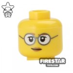LEGO Mini Figure Heads Round Glasses