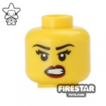 LEGO Mini Figure Heads Bared Teeth