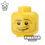 LEGO Mini Figure Heads Stubble Smile