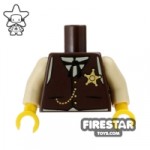 LEGO Mini Figure Torso Sheriff Waistcoat