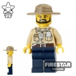LEGO City Mini Figure Swamp Police Sheriff Black Beard