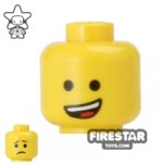 LEGO Mini Figure Heads Lopsided Smile/Sad