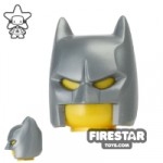 LEGO Batman Mask Open Chin Flat Silver